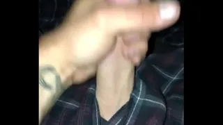 Jerking my little cock till I cum