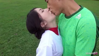 Asian Cricket Girl seduce to uncensored JAV Outdoor Fuck by her Coach in Japan