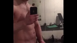 Masturbating a fat cock