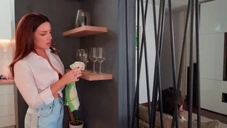 Stepmother caught stepson jerking off