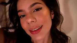 Teen colombian mistress gets you on your knees for her in JOI