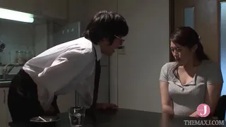 Kinky Japanese mature officelady has a secret desire to be banged by hot cock again