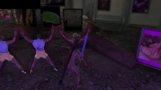 ladyboy bdsm fun in videogame