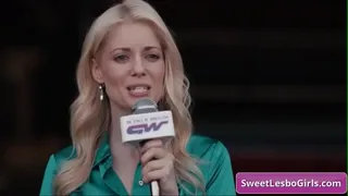 See these busty lesbo hotties going down on each other in the fight ring