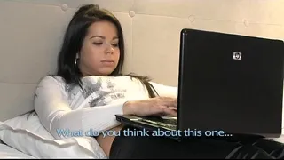Brunette Lesbians foreplay and finger each other