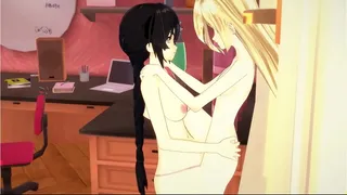 Tales of Berseria lesbian strapon sex.