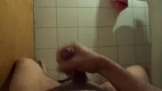 in the bathroom with little milk for them