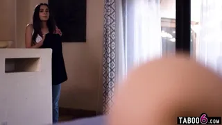 BBW teen busted touching herself by her sexy roommate who noticed she was watching lesbian porn on her phone