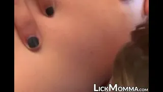 Wild MILF fingers and licks stepdaughter