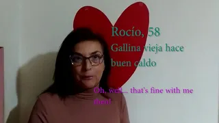 Spanish grannies fucking: Rocio swallows it all and smacks her lips while tasting milk (full on Red)
