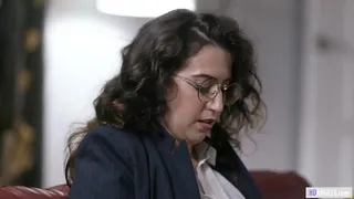 Natural busty journalist visits a free spirit lesbian