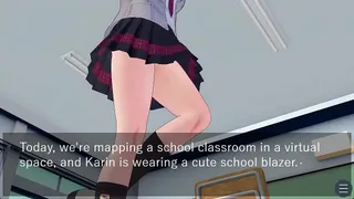I'll serve you with my school blazer under the desk! I'll lick it all up with my mouth!