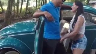 Moreno from fuscão eating my ass in the woods
