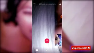 Video call WhatsApp 02 my stepsister lets me show her ass live to a subscriber, subscribe for more!