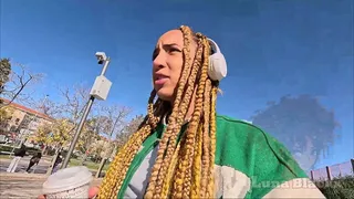 Ebony beauty with big ass loves to fuck with fat cocks// LunaBlackx & XaviPhoto