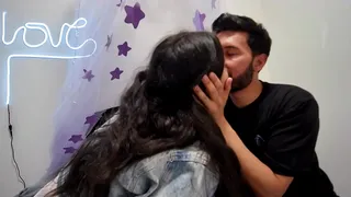 Fucking my girlfriend in a skirt with big beautiful Latina buttocks