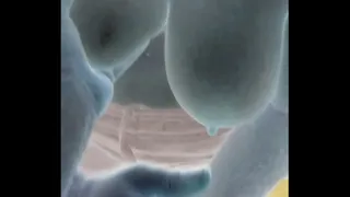 Mature with natural tits jerks me off.