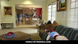 Almost Naked Stepsister (Maya Kendrick) Fuck Stepbros Cock