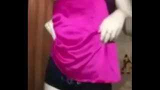 Sexy Blonde Stripping Her Clothes