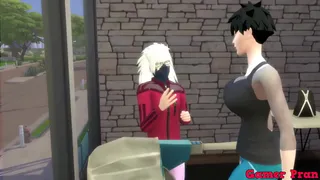 Hinata and her friends Cap 10 madara went to train and videl tells her that he helps her do some exercises, takes off her clothes and fucks her on the machine