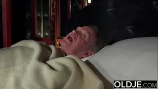 Young maid beauty deepthorating and fucking old grey fart