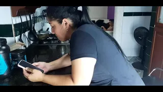 I get horny, I can't stand the urge and I start caressing my pussy