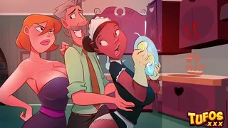 Hubby slipped out of bed to fuck the maid in the middle of the night! The Wife will catch the bastard!