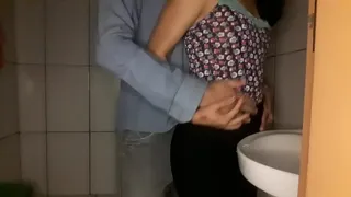 fucking the maid in the bathroom!