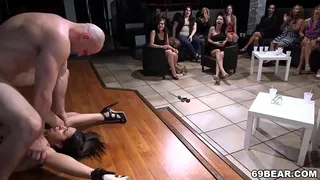 Petite Babe Fucks Big Cock At CFNM Party