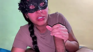 They told me that it is dangerous to give a blowjob with braces, but her cock is so delicious that she needed to swallow it | Submissiveadventures