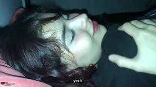 I get to my stepsister's room, she gives me some delicious blowjobs until she swallows my milk