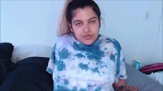 HOT LATINA SUCKING A DILDO BECAUSE SHE DID NOT HAVE A COCK NEAR