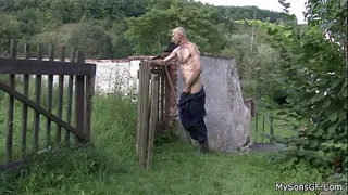 Old man fucks her