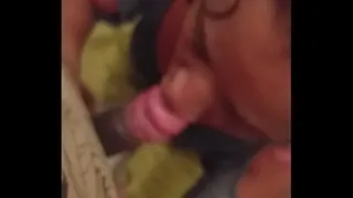 brunette suckling giving the ass and the pussy