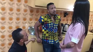 WIFE RECORDS SURPRISE FOR HUSBAND AND CALLS TWO MEN TO FUCK
