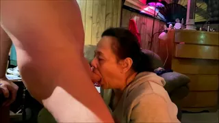 Mature Asian Stepmom Loves Giving Stepson Deepthroat