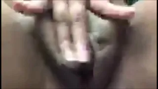 Playing with her self making herself come