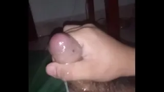 masturbation shoots sperm in the night