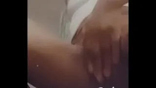 Redbone teen rubbing pussy until she cum