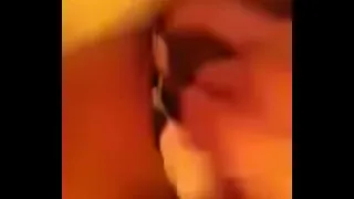 Horny teen fingers herself