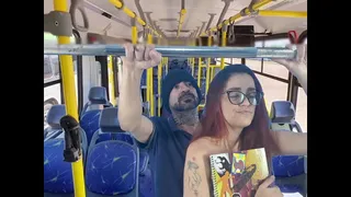 Student gets fucked by stranger on the bus!