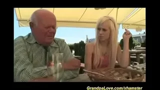 Blonde wing likes old men