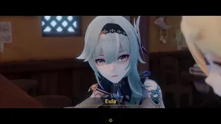 Eula caught by 2 men