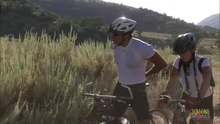 Some blonde milfs are very adventurous and this milf really likes outdoor camping sex