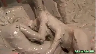 Eurobabes battle in the mud