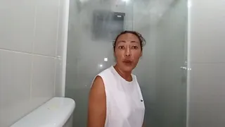 she cleans the bathroom teaser