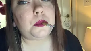 Chubby Mistress Smoking A Cig With Lots Of OMI's