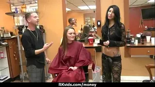 Sexy natural chick trades cash for some rough sex 14