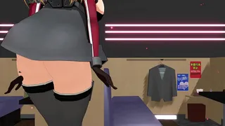Kancolle Ship Bismarck dancing along the song Pjanoo