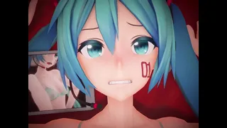 Hatsune Miku shaken by hi-fi raver